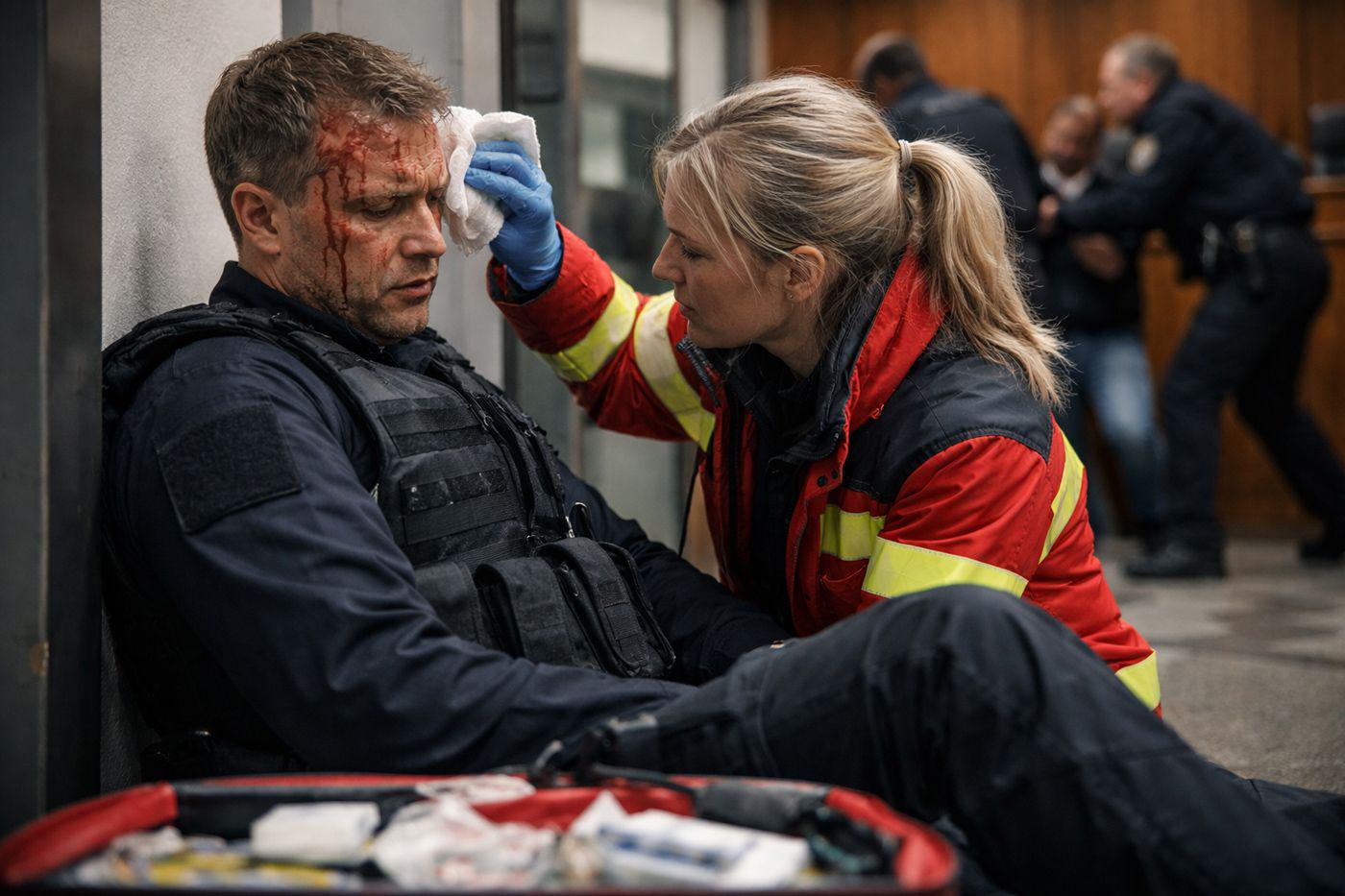 web-justizwachmeister-wird-mit-einer-verletzung-aerztlich-versorgt